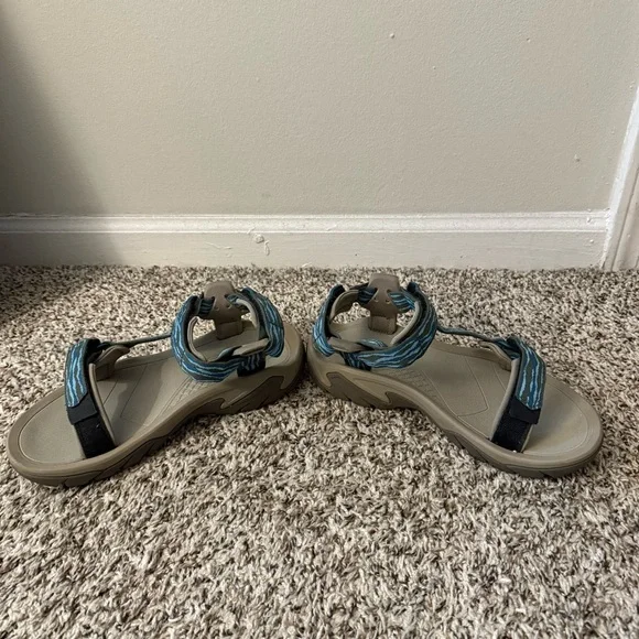 Teva Blue and Gray Sandals - Picture 2 of 5